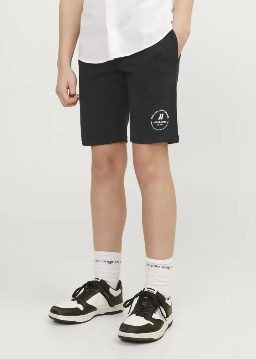 Jack & Jones Kids Black Sweat Shorts (8-16yrs)