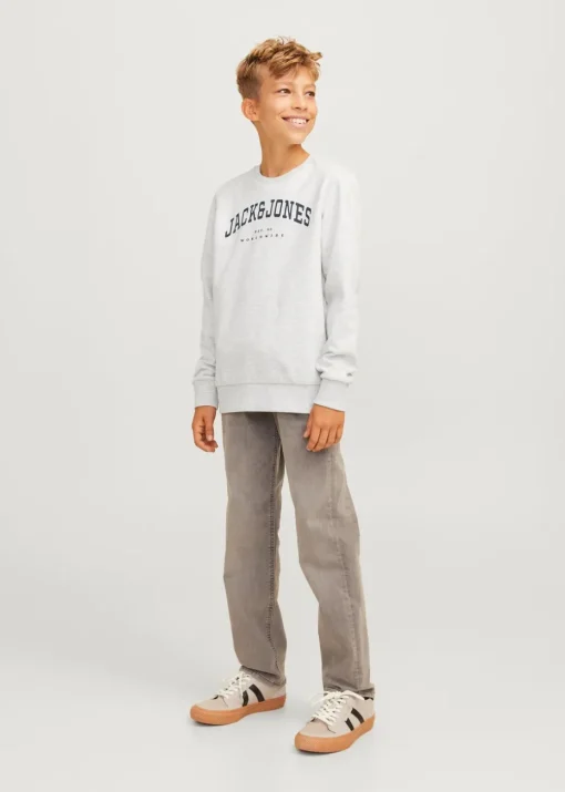 Jack & Jones Kids Grey Varsity Sweatshirt (8-16yrs)