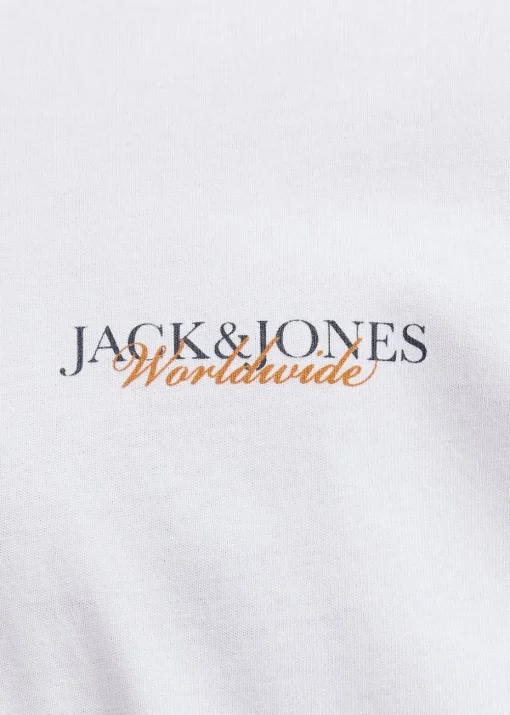 Jack & Jones White Boston T-Shirt (8-16yrs)
