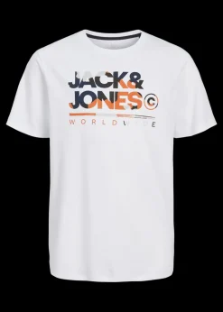 Jack & Jones White Luke T-Shirt (8-16yrs)