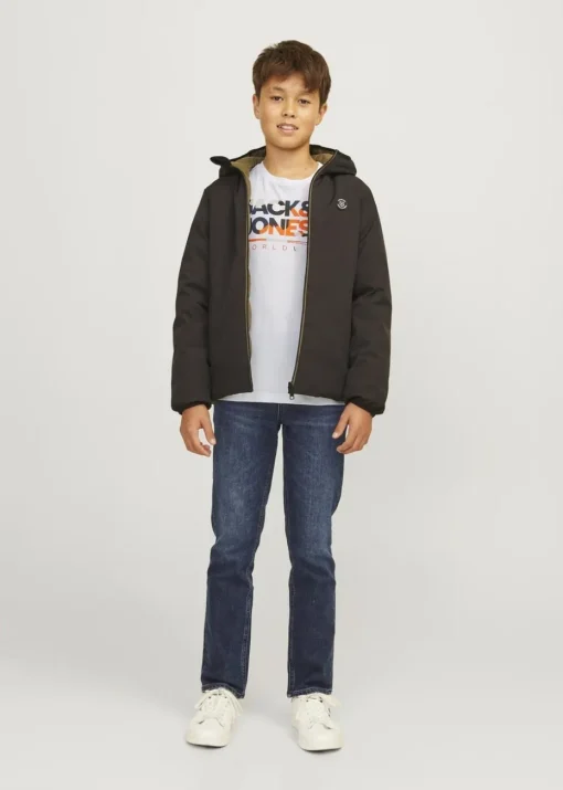 Jack & Jones White Luke T-Shirt (8-16yrs)