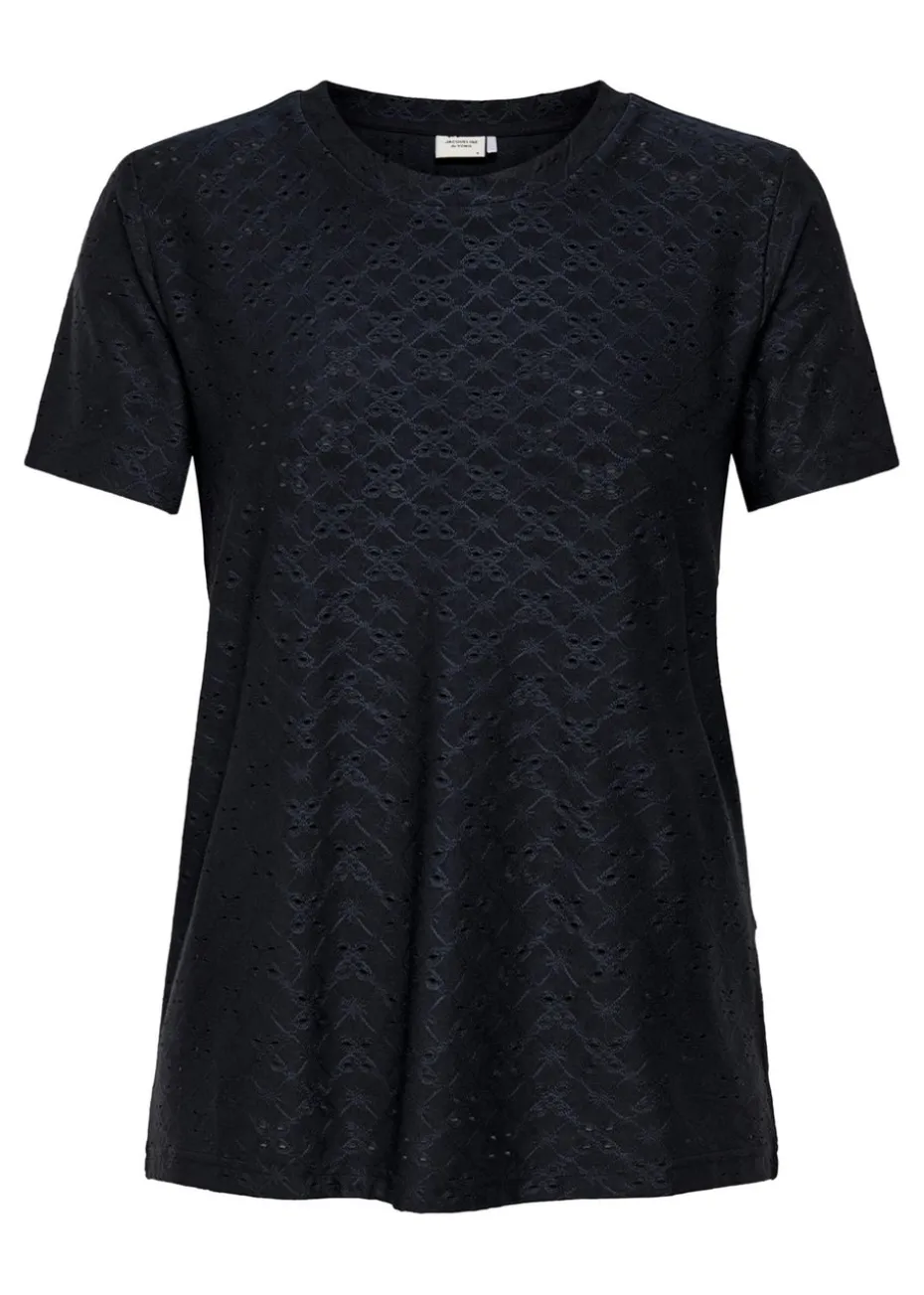 JDY Black Cut Out T-Shirt