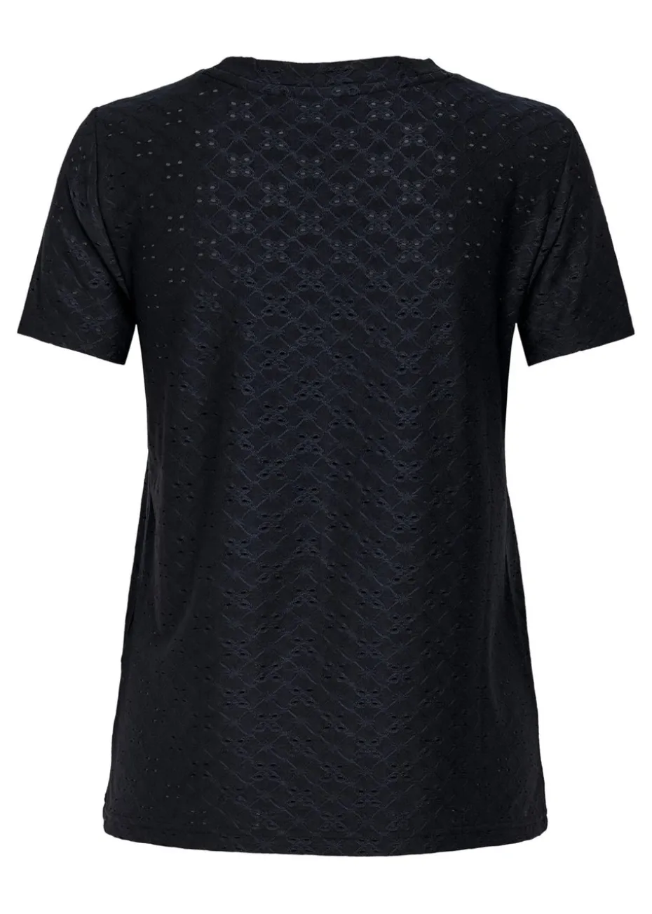 JDY Black Cut Out T-Shirt