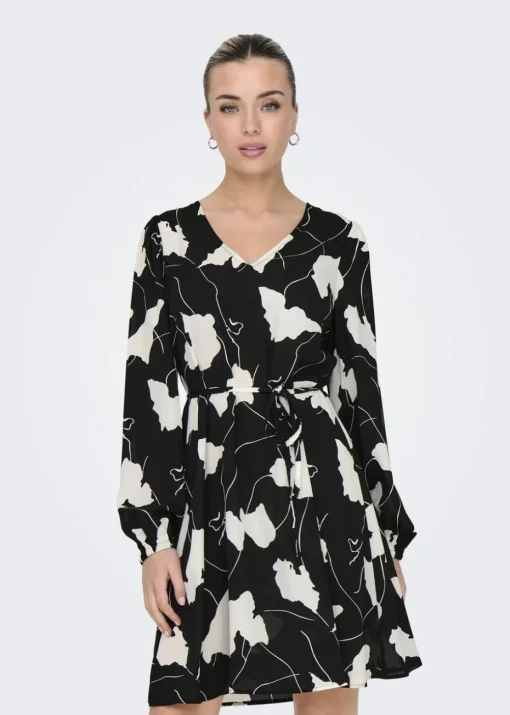 JDY Black Divya Shift Mini Dress