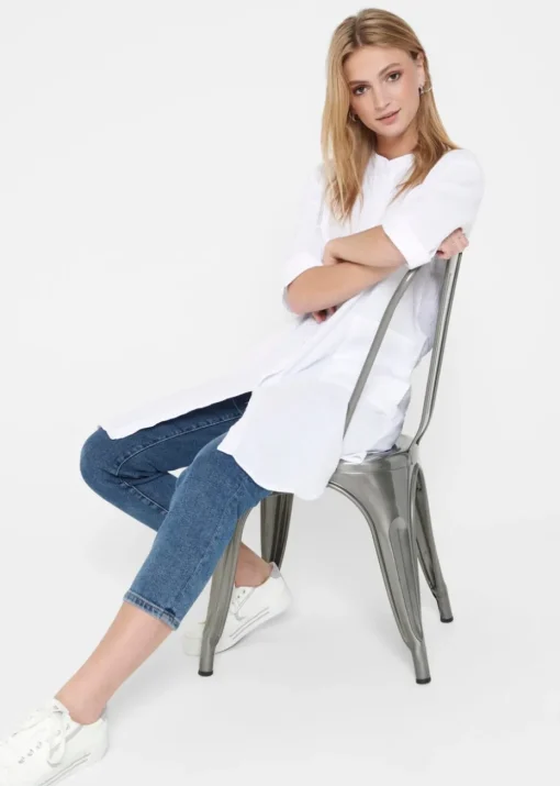JDY White Shirt Dress