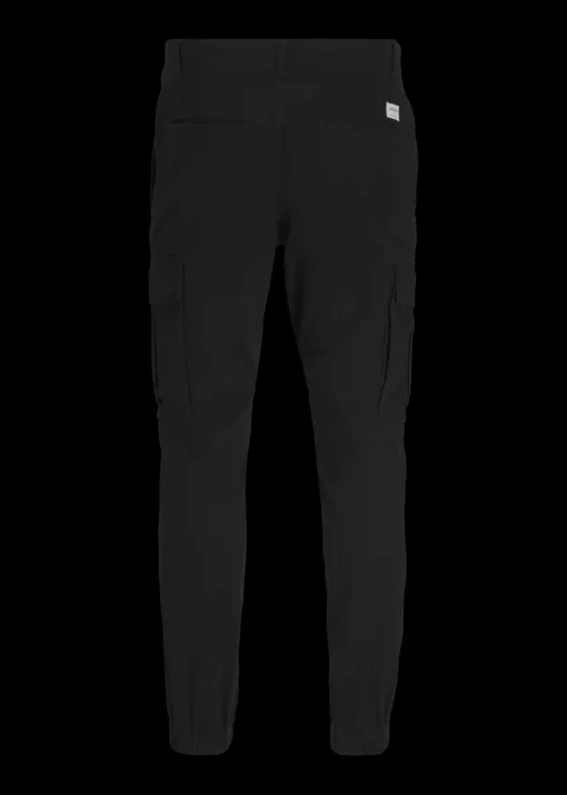 JJ Rebel Black Michael Cargo Trousers