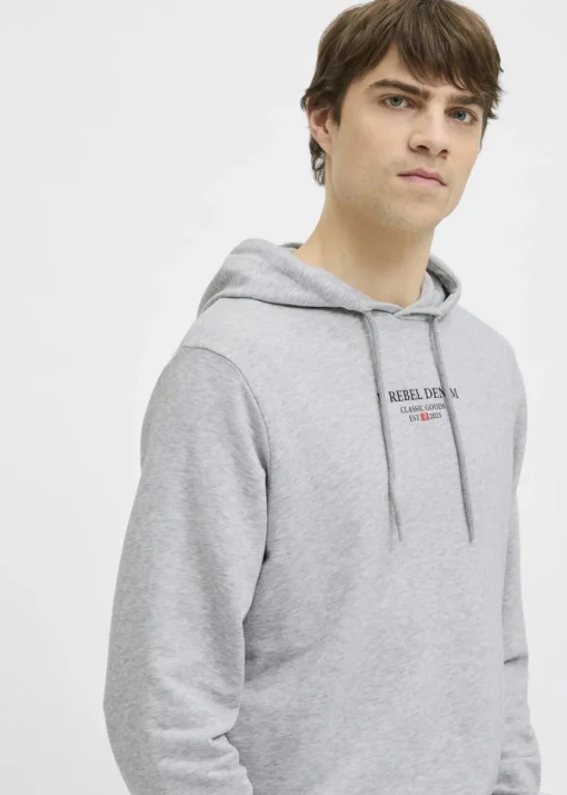 JJ Rebel Grey Logo Hoodie