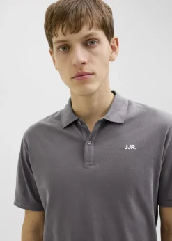 JJ Rebel Grey Logo Polo Shirt