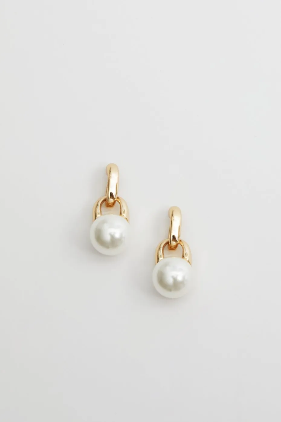 Jon Richard Gold Plated And Pearl Mini Drop Earrings