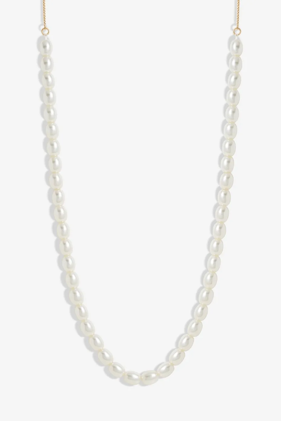 Jon Richard Gold Plated Adjustable Pearl Necklace