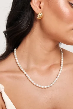 Jon Richard Gold Plated Adjustable Pearl Necklace