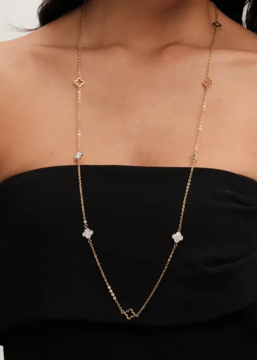 Jon Richard Gold Plated Chain & Shell Station Necklace