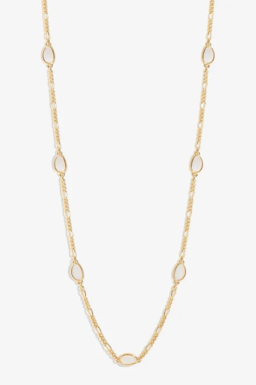 Jon Richard Gold Plated Chain & Shell Station Necklace