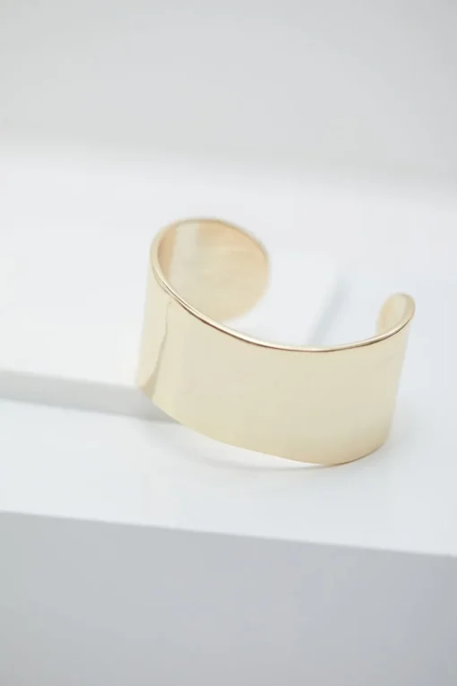 Jon Richard Gold Plated Hammered Cuff Bracelet