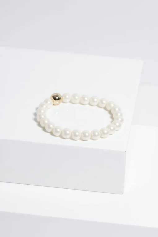 Jon Richard Gold Plated Magnetic Pearl Bracelet