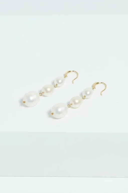 Jon Richard Gold Plated Semi Precious Drop Earrings
