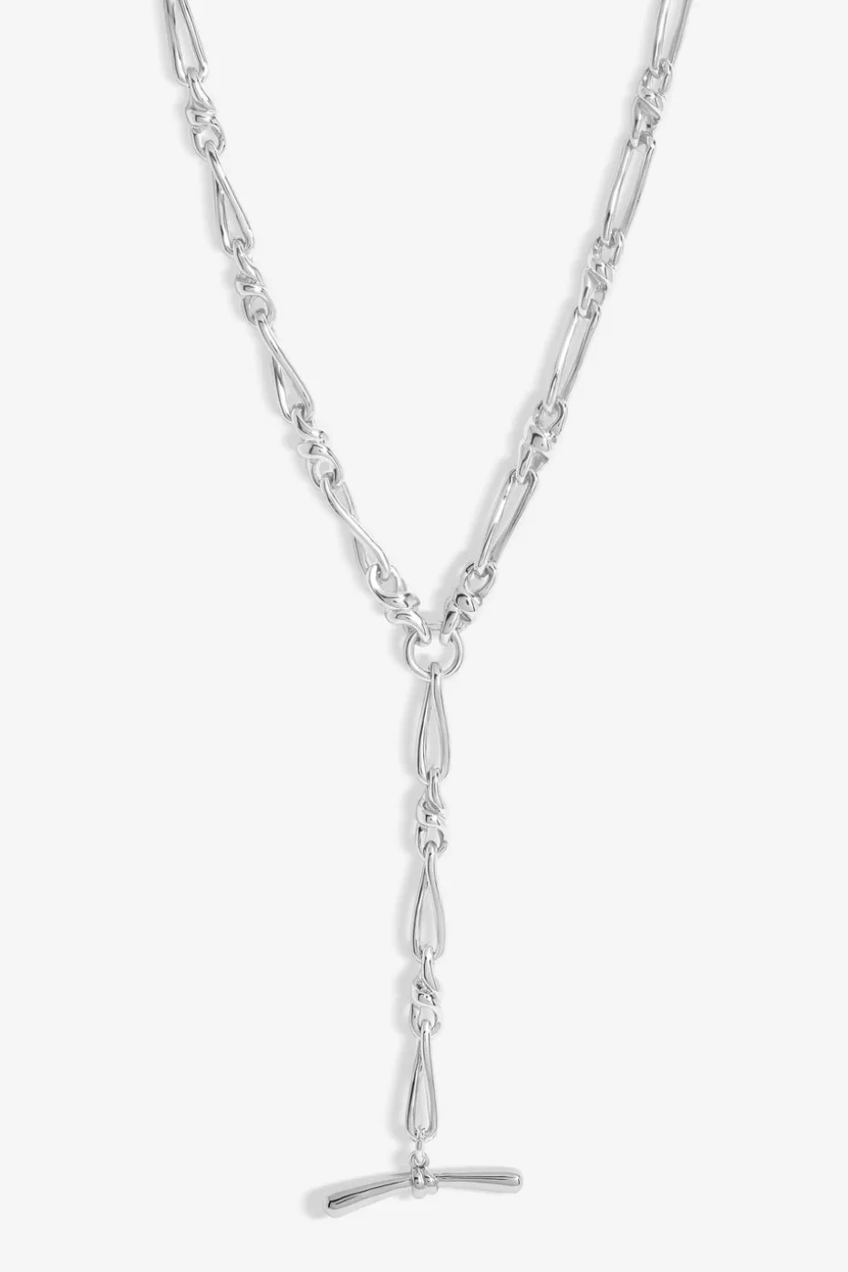 Jon Richard Silver Plated T Bar Necklace