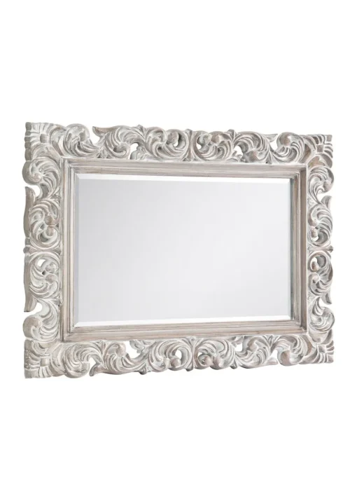 Julian Bowen Baroque Distressed Wall Mirror (82 x 113 x 4cm)