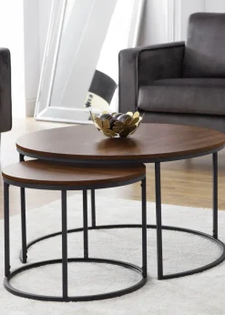 Julian Bowen Bellini Round Nesting Coffee Table (50 x 80 x 80 cm)