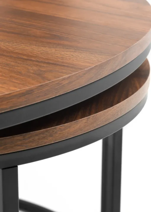 Julian Bowen Bellini Round Nesting Coffee Table (50 x 80 x 80 cm)