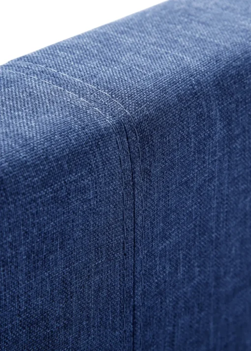 Julian Bowen Blue Linen Rialto Bed