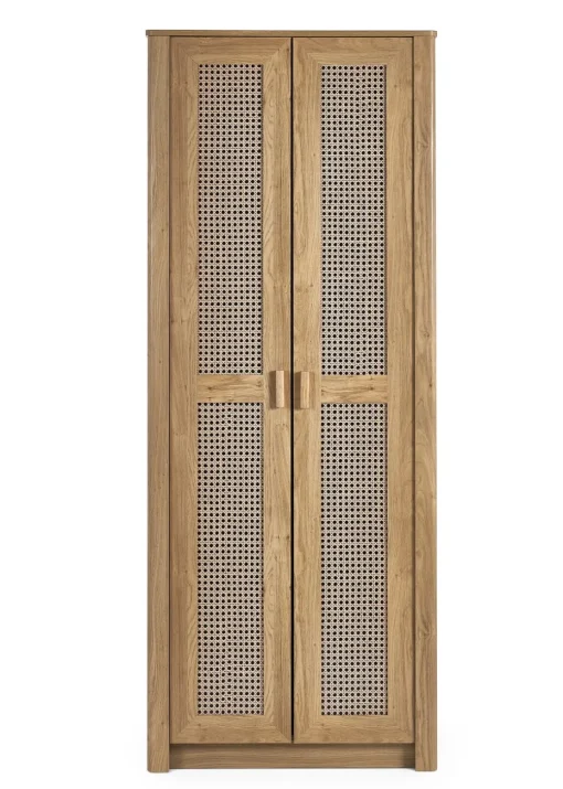 Julian Bowen Brown Sydney 2 Door Wardrobe (202 x 88 x 55cm)