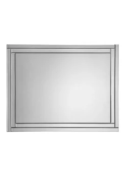 Julian Bowen Deco Frameless Wall Mirror (80 x 60 x 2cm)