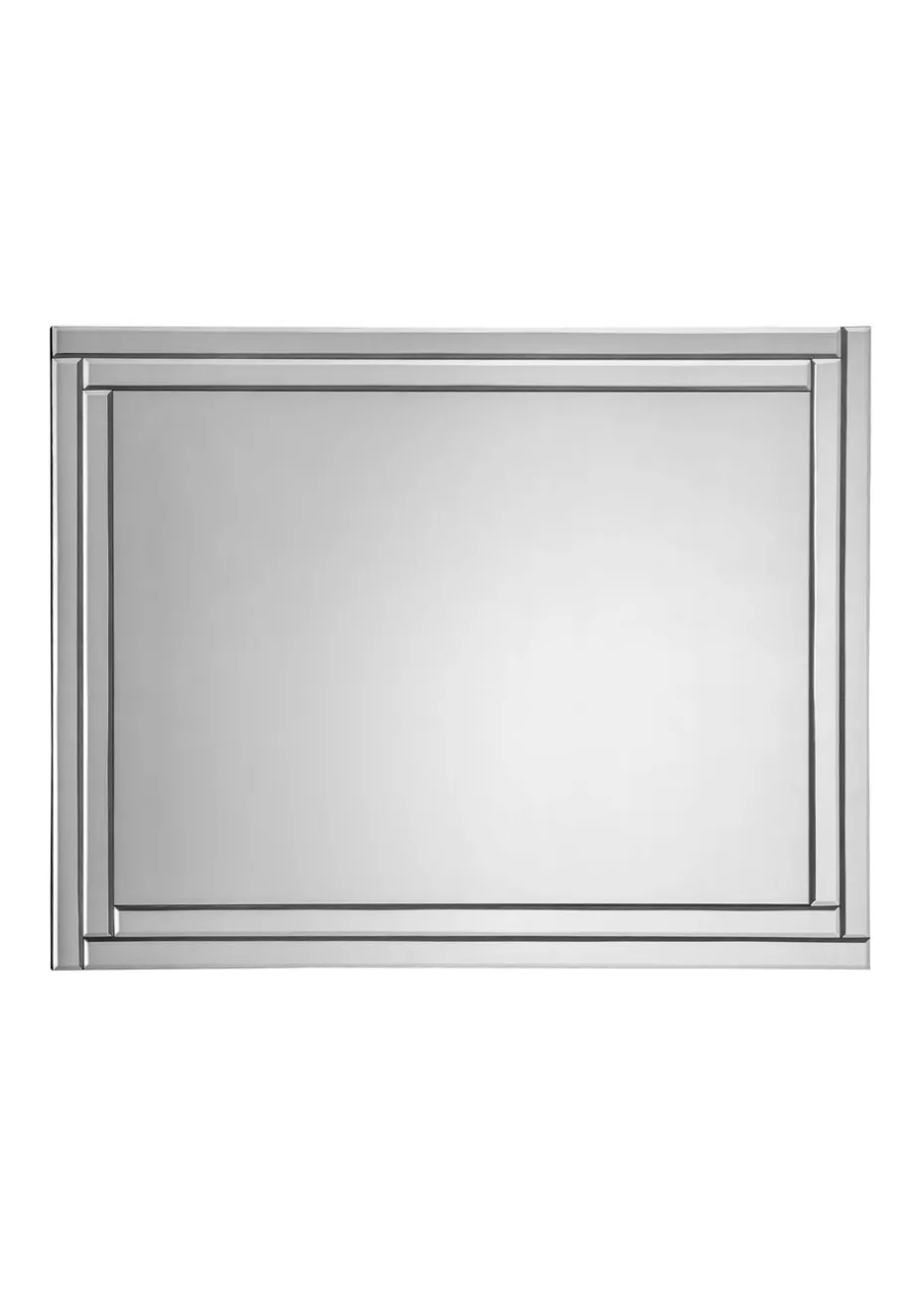 Julian Bowen Deco Frameless Wall Mirror (80 x 60 x 2cm)
