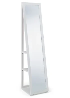 Julian Bowen Fresco White Storage Mirror (155 x 36 x 36cm)