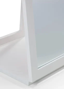 Julian Bowen Fresco White Storage Mirror (155 x 36 x 36cm)