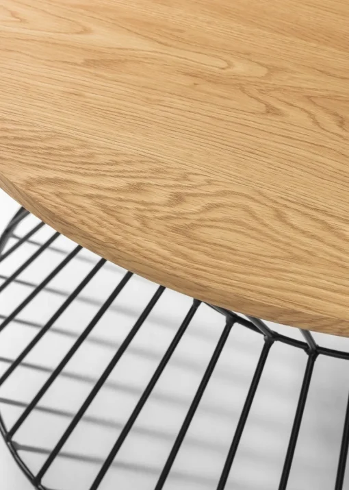 Julian Bowen Jersey Round Wire Coffee Table (40 x 80 x 80 cm)