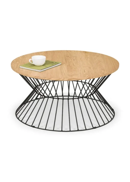 Julian Bowen Jersey Round Wire Coffee Table (40 x 80 x 80 cm)