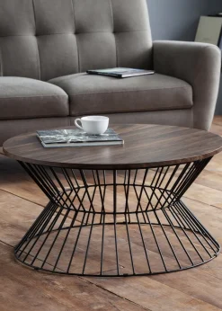Julian Bowen Jersey Round Wire Coffee Table (40 x 80 x 80 cm)