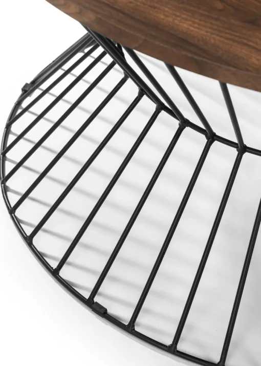 Julian Bowen Jersey Round Wire Coffee Table (40 x 80 x 80 cm)
