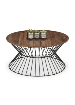 Julian Bowen Jersey Round Wire Coffee Table (40 x 80 x 80 cm)