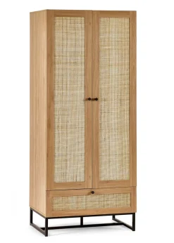 Julian Bowen Padstow Wardrobe Brown (190 x 80 x 56cm)