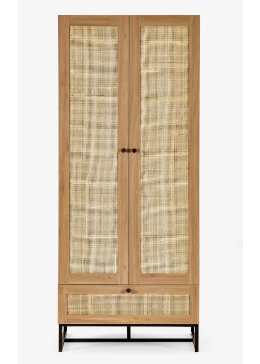 Julian Bowen Padstow Wardrobe Brown (190 x 80 x 56cm)