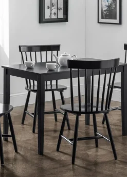 Julian Bowen Set Of 4 Torino Chairs (90 x 52 x 49 cm)