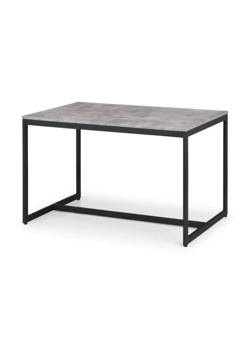 Julian Bowen Staten Concrete Dining Table (75 x 120 x 80 cm)