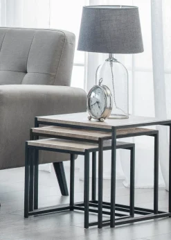 Julian Bowen Tribeca Nest Of 3 Tables (45 x 45 x 45 cm)