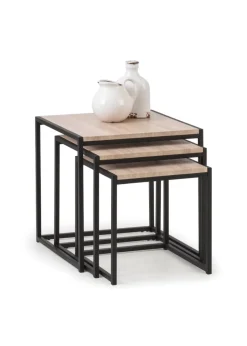Julian Bowen Tribeca Nest Of 3 Tables (45 x 45 x 45 cm)