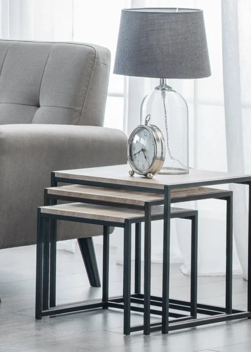 Julian Bowen Tribeca Nest Of 3 Tables (45 x 45 x 45 cm)