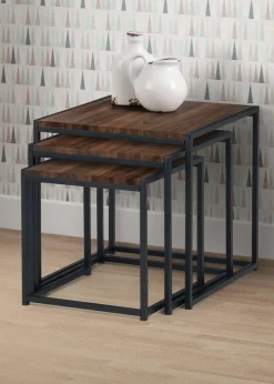 Julian Bowen Tribeca Nest Of 3 Tables (45 x 45 x 45 cm)