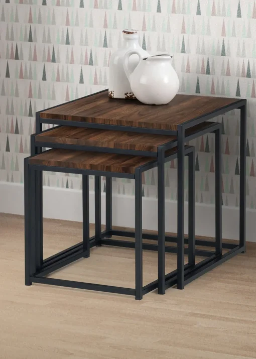 Julian Bowen Tribeca Nest Of 3 Tables (45 x 45 x 45 cm)