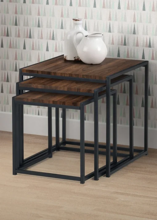 Julian Bowen Tribeca Nest Of 3 Tables (45 x 45 x 45 cm)