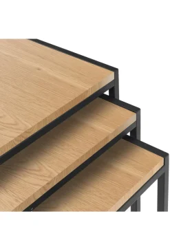 Julian Bowen Tribeca Nest Of 3 Tables (45 x 45 x 45 cm)