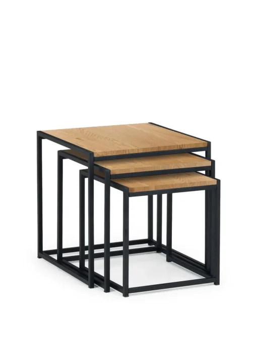Julian Bowen Tribeca Nest Of 3 Tables (45 x 45 x 45 cm)