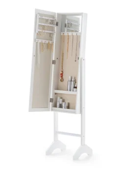 Julian Bowen White Prima Jewellery Mirror (144 x 34 x 35cm)