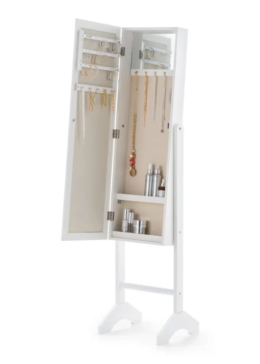 Julian Bowen White Prima Jewellery Mirror (144 x 34 x 35cm)