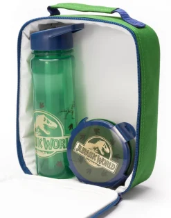 Jurassic World Childrens Lunch Bag, Bottle & Snackpot 3 Piece Set